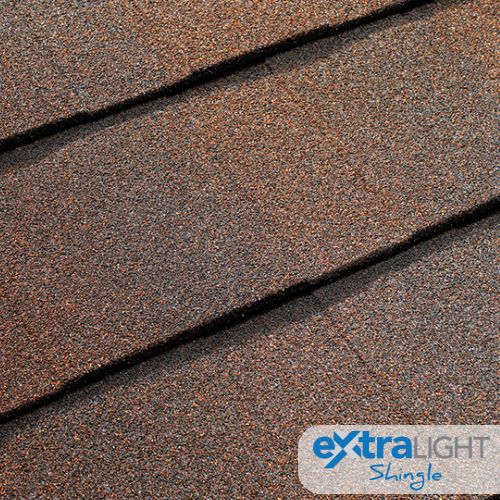 ExtraLight Shingle Roof Tile - walnut - conservatory roof tile