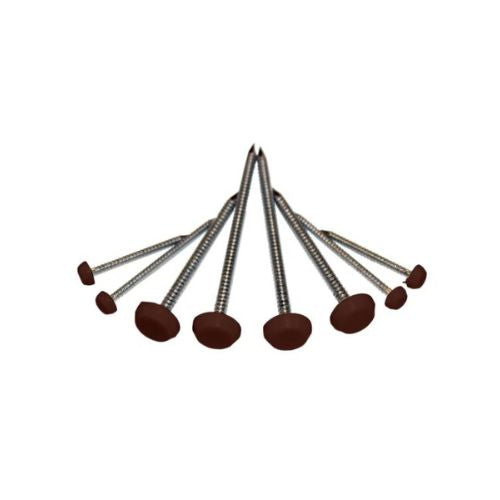 Poly Top Pins 25mm - Brown